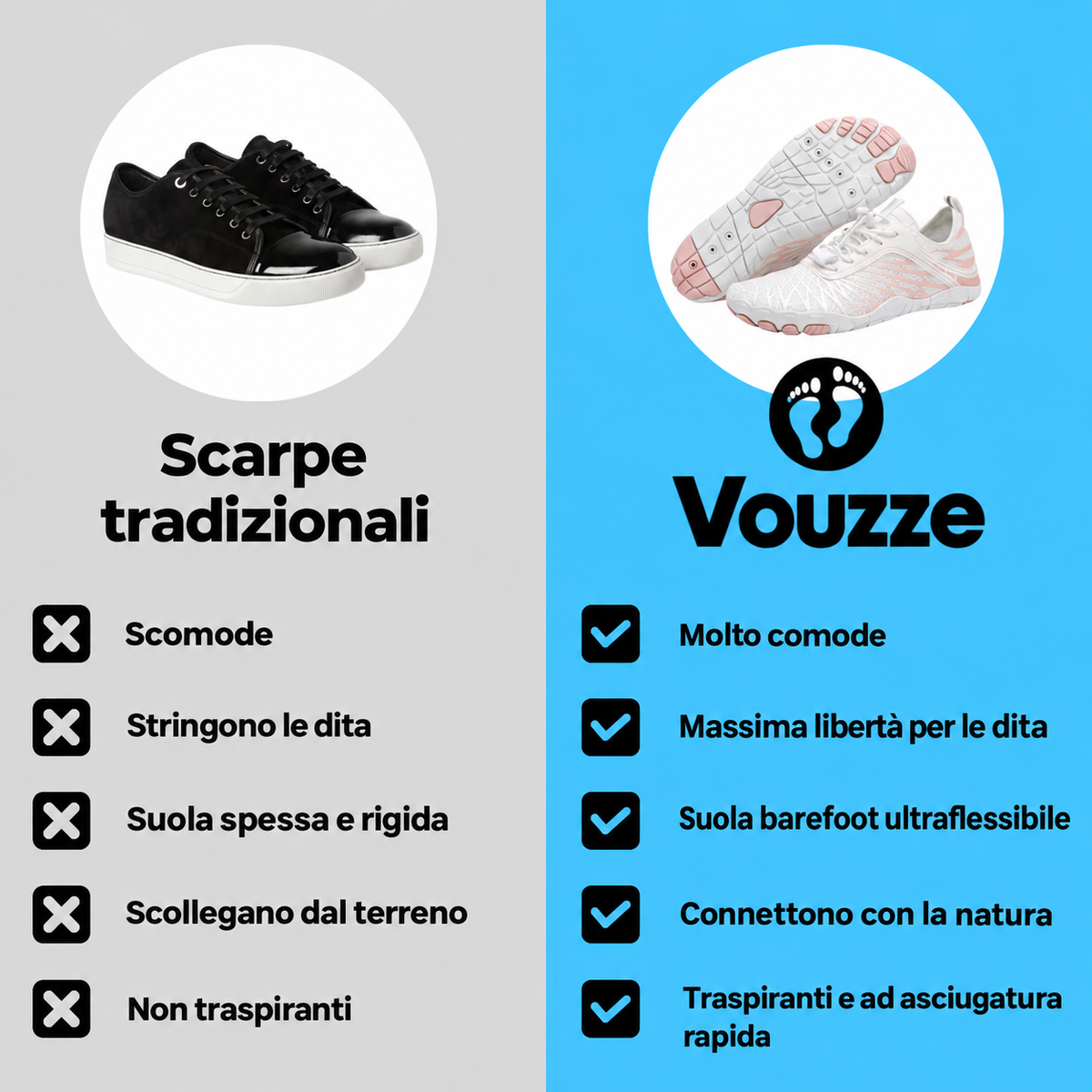 Vouzze Skin Pro – Barefoot con rame