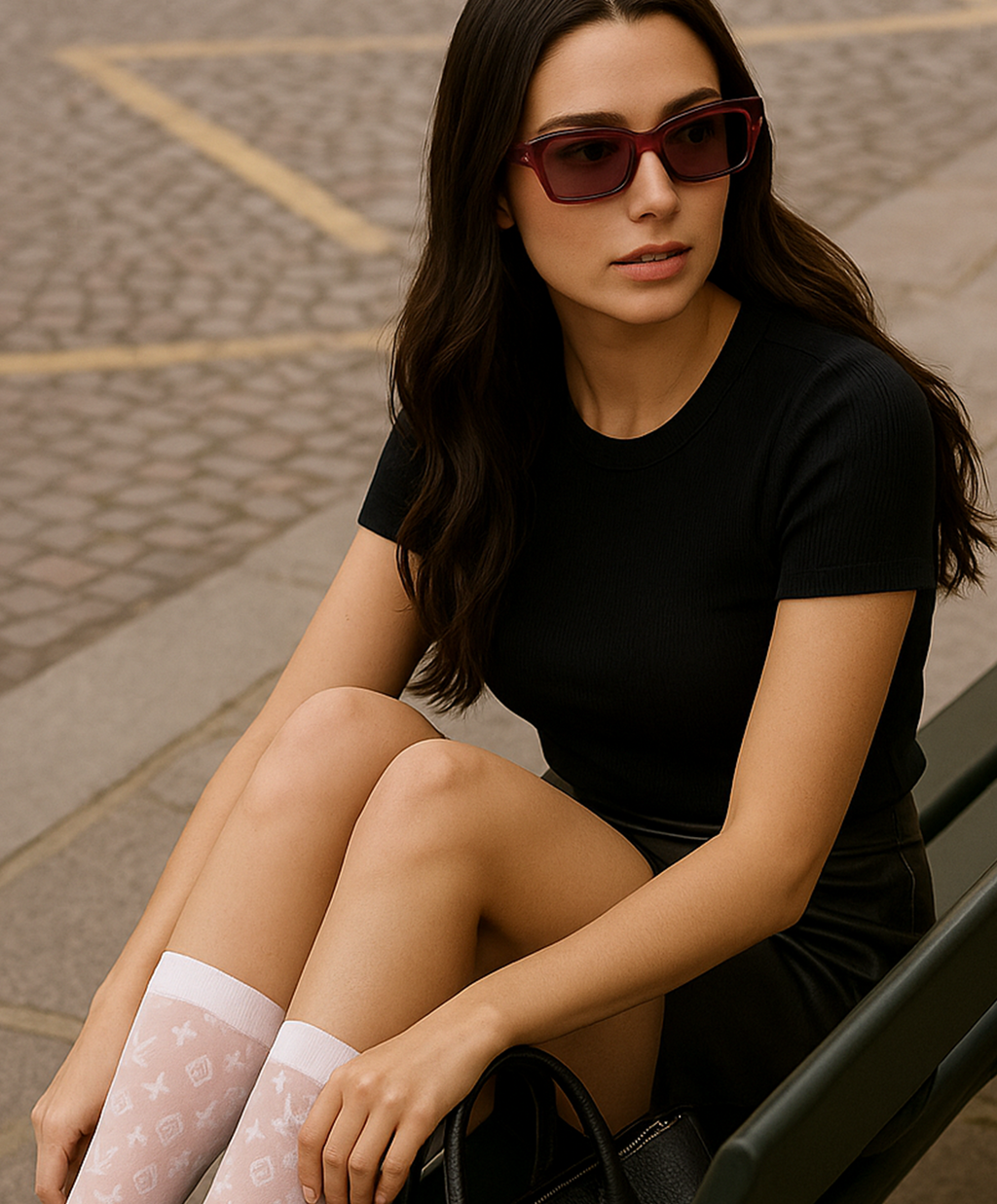 Camiseta modal premium negra
