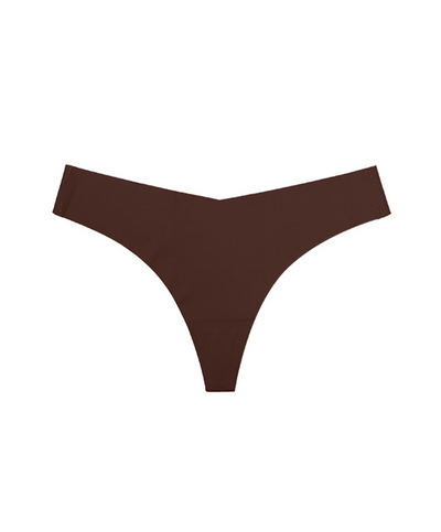 Tanga Invisible Laser Cut Marrón