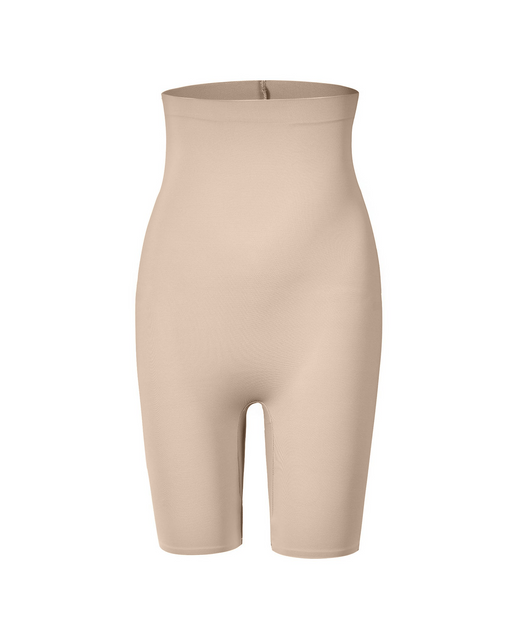 Short reductor tiro alto beige