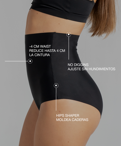 Braguita reductora invisible Negro
